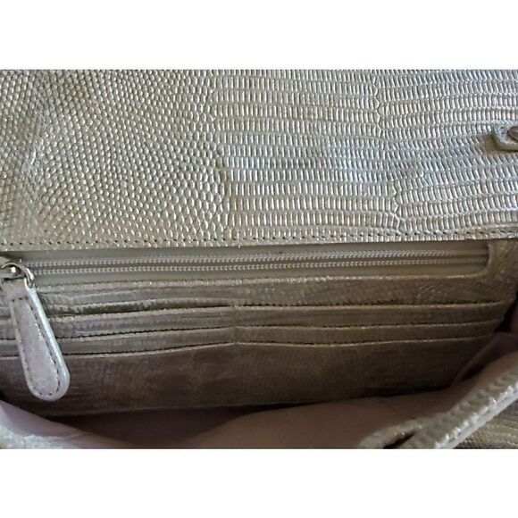 Michael Kors Silver Clutch Shoulder Purse - Picture 6 of 8